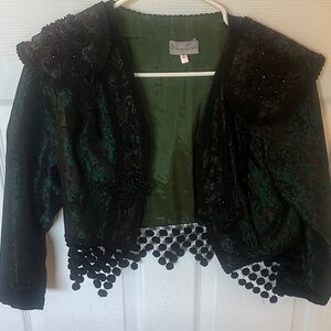 Pitusa Green Embroidered Jacket
